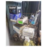 30"x24"x12" Wire Batter Display Shelf With Various Automotive Accessories - Alternator - Distributor - Compressor