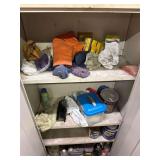 Metal Cabinet & Contents