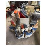 Bucket Tool Carrier Loaded w/ Tools - Wrenches - Screwdriver Kit - Caulking Gun - Vise Grips - Painting Tools - And More