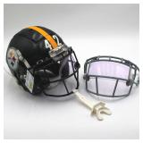 Pittsburgh Steelers #42 James Pierre 2024 Game Used Schutt F7 2.0 Helmet. Season used helmet used by cornerback James Pierre for the 2024 season. Helmet features a chinstrip, mouthpiece, visor and com