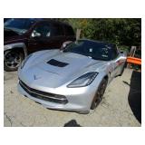 SILVER, 2017, CHEVROLET CORVETTE STINGR, 1G1YB2D78H5114464,  ,