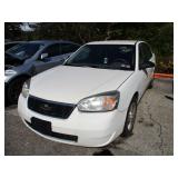 WHITE, 2006, CHEVROLET MALIBU, 1G1ZS51866F274014,  ,