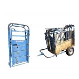 Priefert Ranch Equipment Mfg. Portable Squeeze Chute - Model S04 - Serial No. 9319 - Includes Aritificial Insemination/ Palpatation Cage