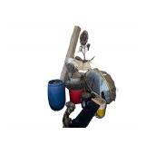 Contents In Corner Includes Tractor Tires- Barrels - Fuel Cans - Extension Cords -