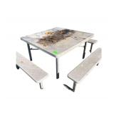 Pladtic Picnic Table 4x4Feet