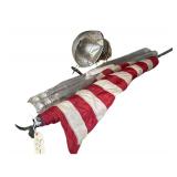 American Flag on Pole 2 Extra Poles