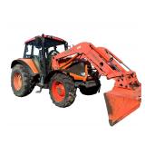 Kubota M100X Farm Tractor (Serial No. 50354)  - 4,885 Hours - LA1953 Front End Loader (Serial No. A0469) - M1816 7