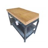 Rimforsa Chopping Block Table 47x25.5x36 Inches Stainless