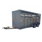 2004 Moritz International Livestock Trailer - Model CBV6-16 - VIN#: 4WXCS162451011844 - GVWR 7,000lb.