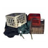 Dyatrematris Dirt 3 milk Crates and a Tarp