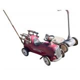 Radio Flyer Push Childs Fire Truck with a Scooter