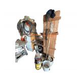 Wooden Cabinets w/ Electric Fence Polywire
