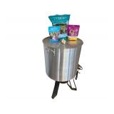 Stainless Steel Boiling Pot With Stand 24” Diameter