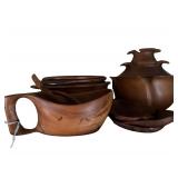 Wood Carved Items - Nesting Bowls and Etc.