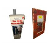 Mirrror - Contents Of Closet 24”L. X 16” W. Wardrobe- Candles - Prints - Garment Bags