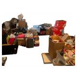 Contents of Room Christmas Ornaments Books Coffee Table