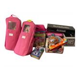 2 American Girl Dolls with Assorted Games