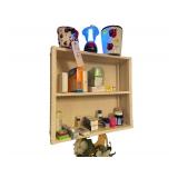 Contents on Shelf Decrotive Items with Health Care Products