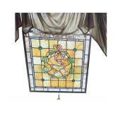 2 - Stained Glass Pieces 39” L. X 22” H. - 25” Square