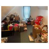 Contents of Room Christmas Ornaments Books Coffee Table