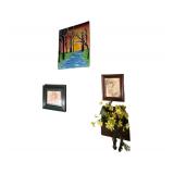 Lot of Items on Wall - Paintings and Framed Pictures