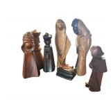 Wood Carved Nativity