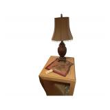 End Table 26x23x19 Inches and Lamp