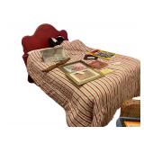 Wood Full Size Bed with Teddy Bear