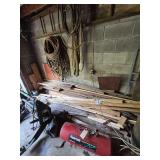 Work Lamp, Scrap Wood, 55 Gallon Drum