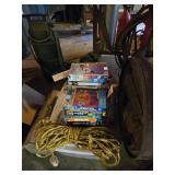 Various VCR Tapes, Tool Box