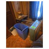 Box Fan - End Table - Trash Can