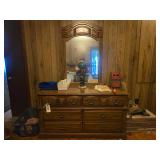 5ft W Dresser w/ Mirror Contents Included