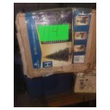 Contents of Corner- Christmas Tree - Cleaners - Antennas & More