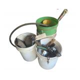 4 - Buckets - Innertube - Small Dolly - Hand Tool Assortment