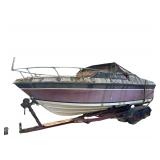 Donzi Classic 211 Falchion Powerboat - Calkins Mfg. Boat Trailer (Model T-19-5450) - GVWR 5450lb. - Has Title for Both