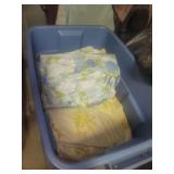 2 Large Bins - Various Sheets and Cloths