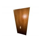 Wooden Storage Closet. Approx 30" x 15" x 72" Contents Included - Crock Pot, Glass Serving Pieces, Plates, Glasses