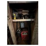 Lincoln Arc Welder Setup - Model AC 225-S - 225 Amp - Includes Contents of Cabinet by - Welding Rods - Hoods - Accessories - Etc