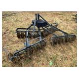 40" Disc Harrow Attachment - 3 Pt. Hitch - Approx. 14" Round Disc