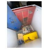 Plastic Bin With Wires and Misc Electrical Components