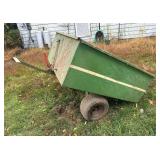 Green Dump Cart Attachment - 59" x 51" x 21"