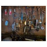 Contents Hanging on Back Wall, Saws, Scissors, Caulking Guns