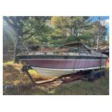 Donzi Classic 211 Falchion Powerboat - Calkins Mfg. Boat Trailer (Model T-19-5450) - GVWR 5450lb. - Has Title for Both