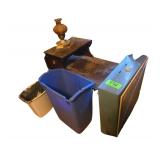 Box Fan - End Table - Trash Can