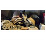 Contents Bottom Two Shelves Including Wires, Car Jacks