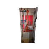 Contents on Door Including Slide Rules, Jumper Cables