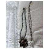 Thierry Mugler Star Necklace and Rose Pendant Necklace