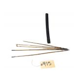 Antique African 16.5 Inch Quiver with 5 Metal Pointed Arrows 24 Inches Long