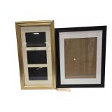 2 - Wooden Glass Picture Frames 12” X 22” - 20” Xx16”