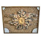 "Roman Sun" - Mixed Media Sculpture - 34" x 26" x 5"